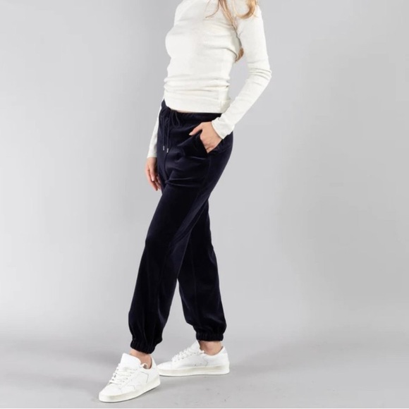 Nili Lotan // Lyvia Velour Jogger in Mocha - Picture 4 of 14